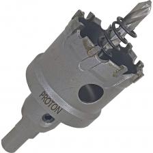 Коронка кольцевая по металлу твердосплавная PROTON предназначена для сверления дрелью отверстий из нержавеющей стали, алюминия, стали, латуни. Для центрирования отверстий используется центрирующее сверло.Коронка кольцевая по металлу PROTON отличается высокой производительностью и улучшенными качественными характеристиками по обработке металла, способна работать в тяжелых условиях.Обработка чугуна, твердых материалов, нержавеющей стали, медь, алюминий.Внимание, изображение товара может отличаться от реального! Верные параметры указаны в технических характеристиках товара.