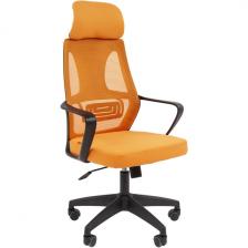 Кресло компьютерное Chairman CH636 черный пластик, оранжевый CHAIRMAN