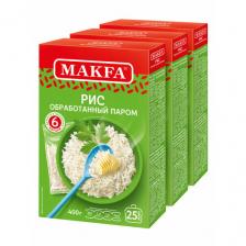 Рис Makfa длиннозерный пропаренный 400г х 3шт