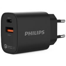 СЗУ Philips PD20W+QC3.0, черный (DLP4317CB/70)