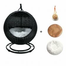 Kруглый гамак для кошек/съемной подушкой и подвесным шариком /подходит для кошек, щенков и мелких животных