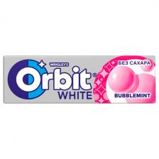 Жевательная резинка Orbit White Bubblemint без сахара 13,6 гр
