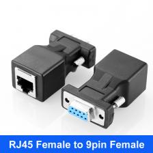 Переходник с RJ45 на 9-контактный разъем, переходник с RJ45 на DB9pin штекер DB9 гнездо RJ45 на RS232, сетевой порт на последовательный порт DB9 штырь