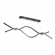 Светильник «Волны» LED 32 Вт 6000К чёрный 100x18-85 см
