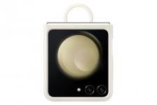 Чехол силиконовый Samsung Silicone Cover with Ring Cream (EF-PF731) для Galaxy Z Flip5 (Белый)