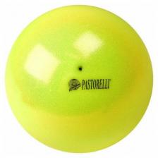Мяч PASTORELLI 18см. 00025 Жёлтый GLITTER HV FIG