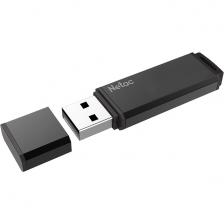 Флеш Диск Netac U351 256Gb NT03U351N-256G-30BK, USB3.0, с колпачком, металлическая чёрная