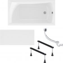 Комплект симметричной акриловой ванны «MODERN» с ножками, со сливом-переливом и панелью – готовое решение для ванной комнаты. Элементы, входящие в комплект, специально разработаны для данной модели. Это гарантирует идеальную совместимость и легкую установку. MODERN – хит всех продаж! Компактная модель для небольшой планировки. Универсальный дизайн гармонично смотрится как в классическом, так и в современном стиле. Простая, но при этом изысканная, станет украшением интерьера и будет актуальна всегда. Комплект ножек – устойчивые металлические перекладины для установки ванны. Они являются надежной опорой, обеспечивают прочность всей конструкции. Ножки можно установить на нужную высоту, что позволяет адаптировать ванну под особенности помещения. Полуавтоматический слив-перелив для ванны GC-4 прост в использовании. Сифон не требует сложной настройки или специального обслуживания. Слив открывается поворотом крышки перелива, которая расположена на стенке ванны. Модель обеспечивает быстрый и эффективный сток и защиту от протекания и неприятных запахов. Панель Flat отлично дополнит прямоугольную ванну «MODERN», создаст минималистичный образ моделей. Фронтальная панель неприхотлива в уходе благодаря ровной поверхности экрана. Легко монтируется и снимается, что позволяет без труда получить доступ к коммуникациям.