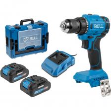 Дрель-шуруповерт аккумуляторная BULL SR 1803 XLTpro Xcase (1329880) оснащена надежным бесщеточным двигателем, что продлевает срок службы как самого инструмента, так и аккумуляторов в 2 раза; снижает энергопотребление на 50%; делает инструмент компактнее, а работу продуктивнее; исключает необходимость замены угольных щеток. Надежный двухскоростной редуктор обеспечит высокую продуктивность работы, а функция мягкой настройки крутящего момента поможет выбрать необходимое усилия для разных работ с крепежом. Модель SR 1803 оснащена высококачественным металлическим быстрозажимным патроном PEACOCK 10 мм с функцией быстрой фиксации оснастки. В новой модели так же было увеличено количество оборотов на второй скорости, которое теперь составляет 1600 об/мин. Яркая подсветка, реверс и ремешок для крепления на кисти руки и скоба для крепления на поясе сделают процесс эксплуатации более комфортным.
