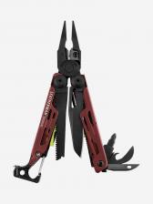Мультиинструмент складной Leatherman Signal, 19 функций, чехол, Красный