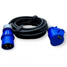 Промышленный однофазный силовой удлинитель iTOK серии iCONNECT PRO предназначен для подключения различных электрических приборов, механизмов, промышленного электрооборудования, станков и устройств. Технические параметры: напряжение сети 230 В, номинальная сила тока 16А, количество полюсов 1P+N+E, мощность до 3500 Вт . В состав изделия входит: Кабельные вилка и розетка с защитной крышкой и заземлением, Морозостойкий кабель КГтп-ХЛ 3х1,5 мм ГОСТ 24334-2020 производства Калужского Кабельного Завода. Температура эксплуатации от -60 до +50 С. Высокая степень защиты iP44 и морозостойкий кабель позволяют использовать Промышленный однофазный силовой удлинитель iTOK на улице при высоких минусовых температурах и в помещениях с влажной средой. Промышленный однофазный силовой удлинитель iTOK серии iCONNECT PRO производится с применением передовых технологий производства электротехнической продукции самых высоких стандартов качества в строгом соответствии с ГОСТ IEC 60884-1. Кабельная вилка и розетка с защитной крышкой выполнены из материала Полиамид 6, стойкого к химическим соединениям, имеют высокую надежность и длительный срок эксплуатации, а также обеспечивает высокую огнестойкость, термостойкость (самозатухающий материал), ударопрочность и возможность применения при минусовых температурах. Вилки и розетки не содержат кадмий и галогенов (фтора, хлора, брома, йода, астата). Перед началом эксплуатации, во избежании перегрева кабеля, промышленный удлинитель необходимо полностью размотать.