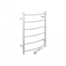 Полотенцесушитель электрический белый, классик, премиум, дуга, гармонично впишется в современный интерьер и поможет поддержать комфортную атмосферу в ванной комнате, работает вне зависимости от отопительного сезона, и его можно разместить в любом месте ванной или даже на стене в комнате. Сверху нанесено белое полимерное покрытие, устойчивое к высоким температурам, основной материал изделия - высокоуглеродистая сталь. Благодаря продуманному расположению труб можно размещать объемный текстиль, сократив время просушки. Установка и ремонт не требуют работы сантехников. Габаритные размеры: высота 700 мм, ширина 530 мм, глубина 140 мм. 6 перекладин с сухим ТЭНом, 80 W, 220-240 V, 50 Hz, t - 50°С, IP 44. Комплект: полотенцесушитель, крепёж, провод с евровилкой для подключения. Вес - 3,800 кг, объём - 0,03240 м3