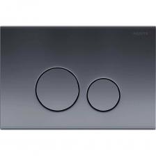 Панель смыва AQUATEK KDI-0000039 (023C) нержавеющая сталь, серый графит, клавиши круглые 00000138103