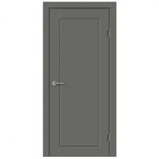 Дверь межкомнатная глухая Пьемонт 60x200 см Hardflex цвет стиппл грей с замком и петлями