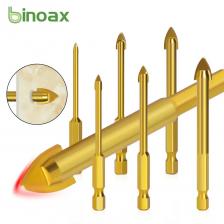Binoax 5 шт. набор сверл для стекла резак для керамической плитки 1/4 "шестигранный хвостовик 3/4/6/8/10 мм