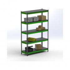 Стеллаж ООО Металекс Metalex HARD 2200x1200x600 5 полок SHDV221260 используется для хранения вещей и документов в офисах, на производстве, на складах, в магазинах, в доме, на балконах, на дачах, в гос. учреждениях. Нагрузка на стеллаж: до 1000 кг. Данный стеллаж поставляется с металлическими полками из стали толщиной 2 мм и имеет дополнительные ребра жесткости. Стойки также выполнены из 2-х миллиметровой стали. Безболтовое соединение обеспечит легкую и быструю сборку. Порошковая покраска позволит сохранить стеллаж в первозданном виде на много лет.Цвет: тёмно-серый+зелёный.