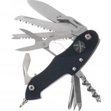 Нож перочинный STINGER имеет 15 функций Лезвие/инструменты: нержавеющая сталь 420, твердость 44-48 HRC Рукоять: нержавеющая сталь 420, твердость 44-48 HRC Накладки рукояти: алюминий Размеры Размеры ножа: 96х28х19 мм Общая длина: 158,8 мм Длина клинка: 62,7 мм Наибольшая ширина клинка: 12 мм Толщина обуха: 1,7 мм Длина рукояти: 96,1 мм Ширина рукояти (в ср.части): 24,4 мм Толщина рукояти (в ср.части): 15,4 мм