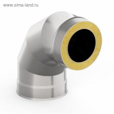 Сэндвич – отвод «УМК», 90°, d=115x200 мм, нержавеющая сталь, 1.0 мм/0.5 мм