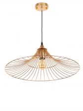 Светильник потолочный BayerLux Mila, 1x40 Вт, Е27, золото, 50x50x13 см