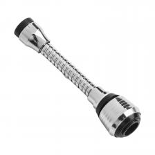 360 ° Гибкий удлинитель для смесителя, гибкий смеситель для кухонной раковины, распылительная головка, материал: нержавеющая сталь + АБС-пластик, серебристый цвет