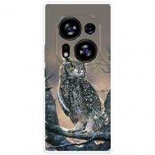 Чехол на Tecno Phantom X2 Pro / Техно Фантом Х2 Про с принтом Сова арт 5