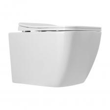 Подвесной безободковый унитаз Art&Max MAXIMA с сиденьем в комплекте AM010CHR/AM010SC