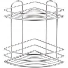 Полка угловая Teknotel из нержавеющей стали 2 яруса хром