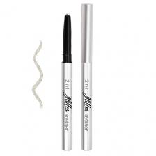 Тени для век LAVELLE COLLECTION Подводка для глаз, карандаш Glitter eyeliner 2 in 1 sparkling white