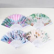 Веер складной «В тропиках», 23 см, МИКС