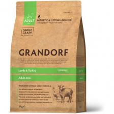 Корм GRANDORF 3кг Lamb&Turkey Mini (ягнёнок с индейкой для собак мини пород)