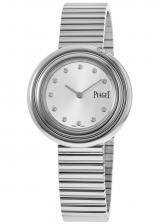 Piaget Possession 34 мм Серебряный бриллиантовый циферблат Женские часы стальной браслет G0A48390