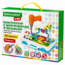 BRAUBERG Конструктор с шуруповертом KIDS
