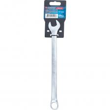 Ключ комбинированный от бренда Forsage удлиненный 17 мм — это универсальный инструмент, который идеально сочетает в себе два типа ключей: рожковый и накидной. Его удлиненная конструкция делает его незаменимым для работы в труднодоступных местах, обеспечивая комфорт и эффективность в использовании.Основные особенности:Универсальность: Ключ подходит для работы с различными видами крепежей благодаря двум рабочим профилям, что делает его идеальным выбором для множества задач.Удлиненная конструкция: Длина 280 мм обеспечивает удобный доступ к глубоко расположенным крепежам, что особенно важно в ограниченных пространствах.Надежность: Накидная часть ключа гарантирует прочное сцепление с гайками и болтами, предотвращая соскальзывание и обеспечивая равномерное распределение нагрузки.Прочный материал: Изготовлен из высококачественной хром-ванадиевой стали, ключ обеспечивает долговечность и устойчивость к износу, что делает его надежным инструментом для длительного использования.Эргономичная рукоятка: Удобный дизайн рукоятки позволяет комфортно использовать ключ даже при длительной работе, снижая усталость и обеспечивая надежный захват.Применение:Автомобилестроение и автосервис: Идеален для работы с автомобильными крепежами, как в профессиональных мастерских, так и в домашних условиях.Строительство и ремонт: Подходит для выполнения различных задач, обеспечивая надежность и эффективность.Производство и машиностроение: Используется в производственных процессах, где требуется высокая точность и надежность.Бытовые нужды: Отлично подходит для выполнения домашних задач и мелкого ремонта.Характеристики:Тип: КомбинированныйПрофили: Рожковый и накиднойМатериал: Хром-ванадиевая стальДлина: 280 ммРазмер: 17 ммКлюч комбинированный Forsage удлиненный 17 мм — это надежный и удобный инструмент, который станет отличным дополнением к вашему набору!