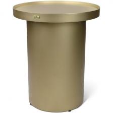 Столик прикроватный Sheffilton SHT-СТ21-2 желтое золото/желтое золото (круглая столешница)