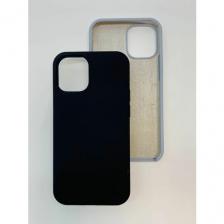 Чехол Aiwo Silicone Case, для iPhone 12 Mini, кобура, силикон, черный