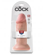 Фаллоимитатор King Cock 10" Chubby - Flesh Pipedream 553621PD