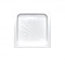 Поддон стальной 800х800х150 мм, квадратный, белый