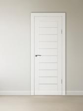 Дверь межкомнатная комплект «B-5/08», со стеклом, 2000x700 мм, цвет белая шагрень