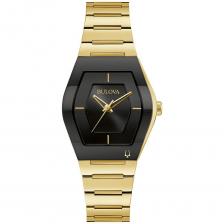 Bulova Futuro Женские золотистые часы-браслет из нержавеющей стали - 97L164, золотой