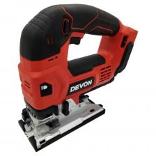 Аккумуляторный лобзик DEVON 5832-LI-20E, 20 В, глубина пропила в дереве - 120 мм. 4 регулировки маятникового хода пилки. 6 скоростей (количество ходов пилки в минуту - 350-3500). Подсветка. Плавный пуск. Пылеотвод с возможностью подключения к пылесосу.