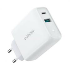 Сетевое з/у Ugreen USB A + USB C 36W Wall Charger (60468) белый