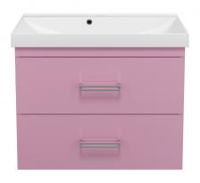 Тумба под раковину подвесная Misty Джулия Qvatro 75 Л-Джк01075-1210ПК2Я розовая