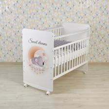 Кровать детская Фея 702 Коала на облачке, белый