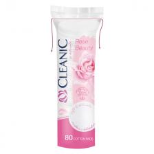 диски ватные CLEANIC Rose Beauty 80шт круглые