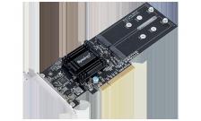Synology M.2 SSD-Sata adapter, LP PCIe 2.0x8 (for DS1819+, DS2419+ , DS1517+, DS1817+, DS3018xs, FS1018, RS1219+, for all xs/xs+ models) up to 2xSSD M.2 SATA [M2D18]