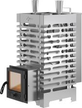 Дровяная печь 20 кВт ASTON 20 INOX стекло Аква