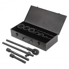 Набор головок ударных Airline 3/4" 56мм, 23 предмета, 17-65мм, металлический кейс ATAS065