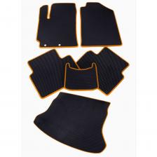 Коврик в салон и багажник для Subaru Forester I 1997-2002 лев руль Vicecar SB43010R_оран