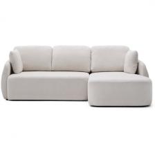 Laira 3-местный диван-кровать из шенилла с шезлонгом справа цвет экрю 246 см La Forma (ex Julia Grup) арт.251370