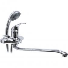 Одновентильный настенный смеситель для ванной - это классика среди смесителей. Классический смеситель остаётся привычным для большинства и является широко востребованным. Представляет собой конструкцию, включающую в себя две кран-буксы, при помощи которых происходит настройка температуры воды, текущей из крана. DORON DВ 2140-35S имеет керамические вентили, т. е. две пластины из керамики выполняют функцию перекрывания. Смесители этой категории являются более качественными и долговечными моделями. Процедура подачи и перекрытия воды осуществляется гораздо проще, нежели с прорезиненными кран-буксами. Смеситель выполнен из цинка. Отличительным качеством цинка и его популярных сплавов является меньшая плотность, что делает изделия ощутимо более легкими, при этом краны достаточно надежные. Они хорошо справляются с большими нагрузками, выдерживают перепады температур и давления, переносят воздействие жесткой воды и различных примесей.